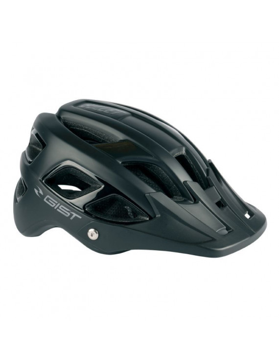 CASQUE VELO ADULTE GIST VTT BULLET NOIR IN-MOLD TAILLE 54-59 AVEC VISIERE ET FIT-SYSTEM (VENDU EN BOITE)