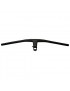 "CINTRE VTT DROIT STEALTH ALU NOIR L680mm AVEC POTENCE INTEGREE L 90mm POUR PIVOT FOURCHE 1""1-8"