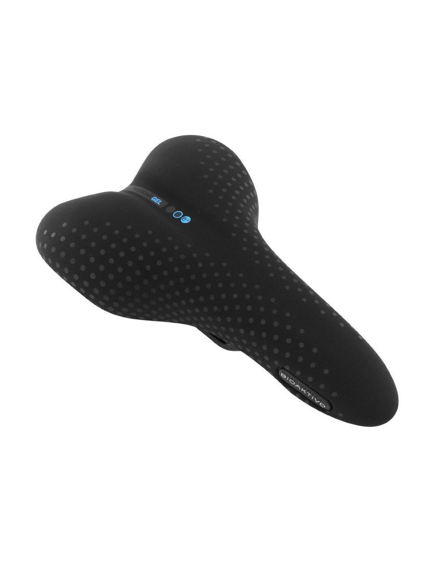 SELLE SAN MARCO BIOAKTIVE TREKKING GEL HOMME NOIR ATHLETIC RAIL ACIER 400g 164x277m (SUR CARTE)