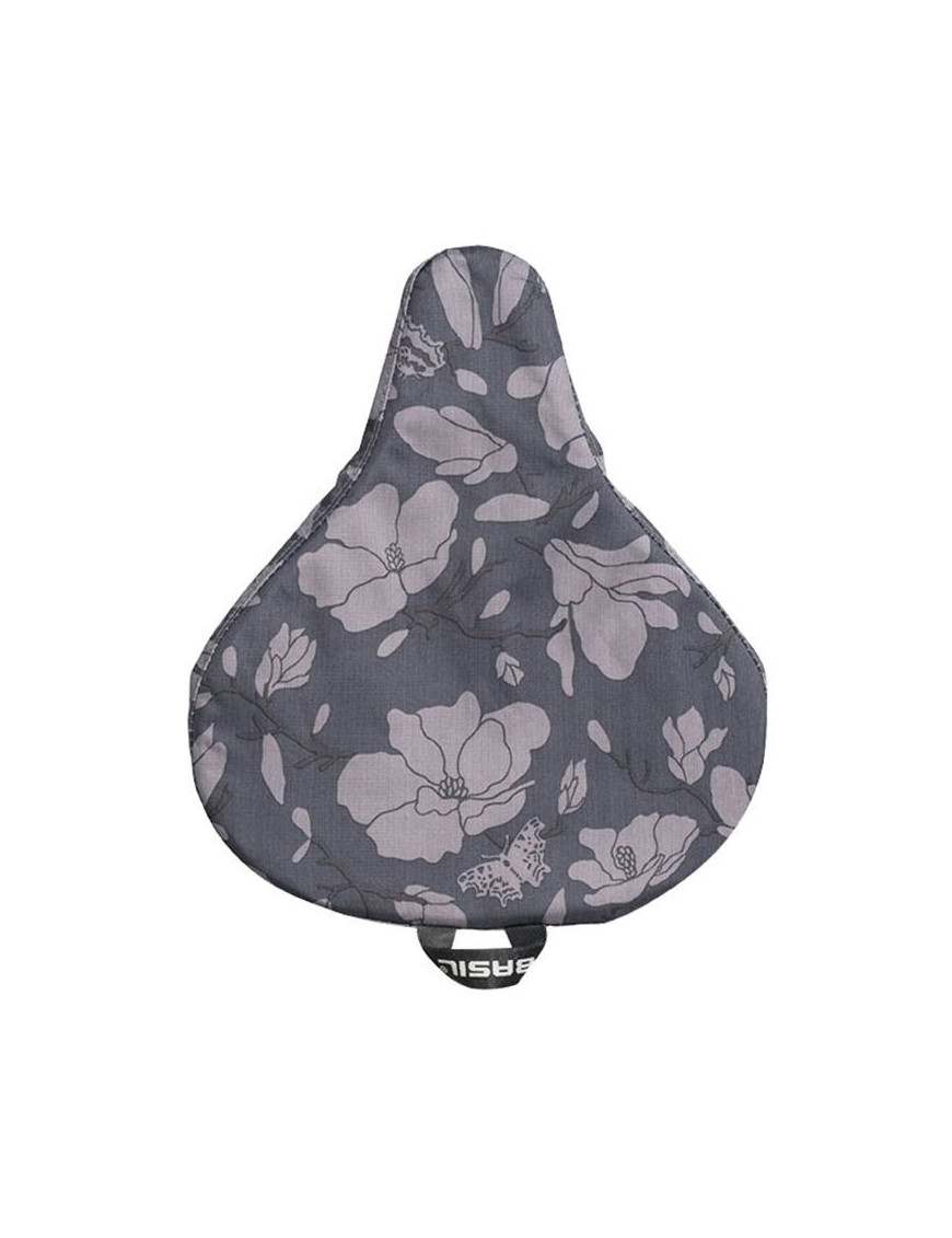 COUVRE SELLE VELO BASIL MAGNOLIA GRIS WATERPROOF(28x23cm) (OFFRE SPECIALE)