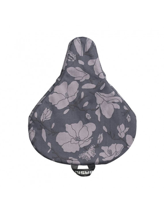 COUVRE SELLE VELO BASIL MAGNOLIA GRIS WATERPROOF(28x23cm) (OFFRE SPECIALE)