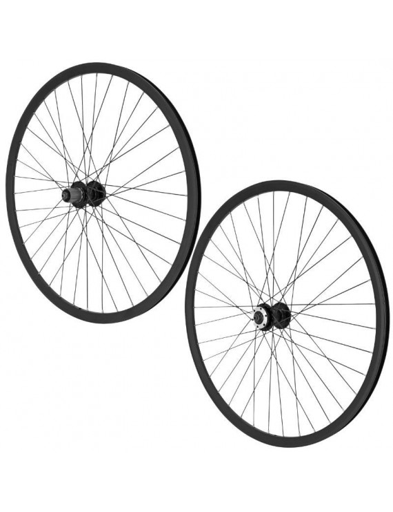 ROUES VTT 29 P2R POUR DISQUE  NOIRE 8- 9-10-11V.  A BLOCAGE RAPIDE (PAIRE)