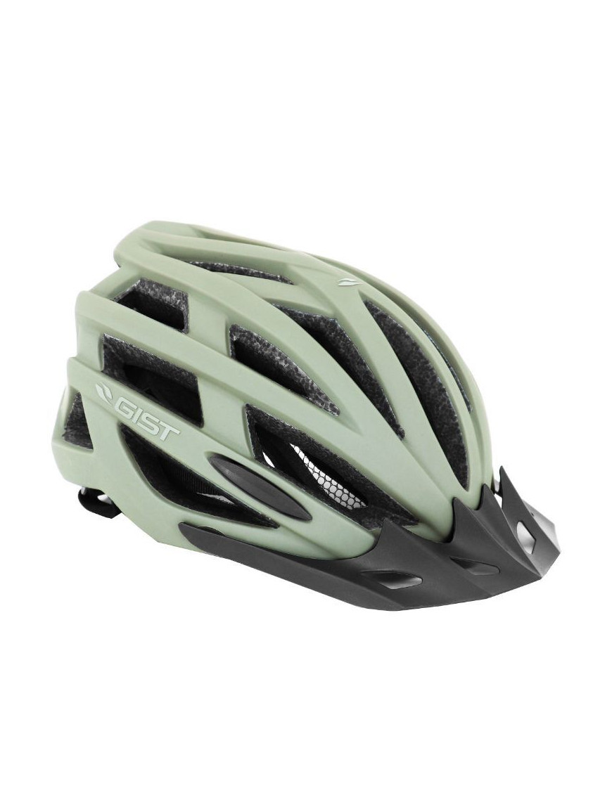 CASQUE VELO ADULTE GIST E-BIKE PLANET URBAN GRIS MAT IN-MOLD TAILLE 56-62 REGLAGE MOLETTE 212GRS - ECLAIRAGE INTEGRE