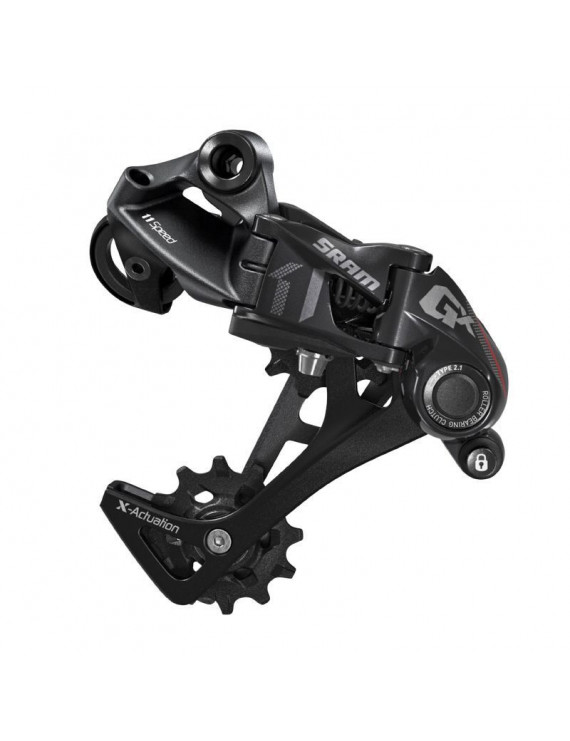 DERAILLEUR VTT ARRIERE SRAM 11V. GX POUR MONO NOIR-ROUGE CHAPE LONGUE