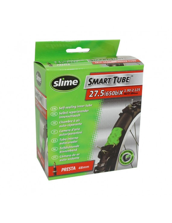 CHAMBRE A AIR VELO 27.5 x 2.00-2.40 SLIME VALVE PRESTA AVEC LIQUIDE ANTI-CREVAISON