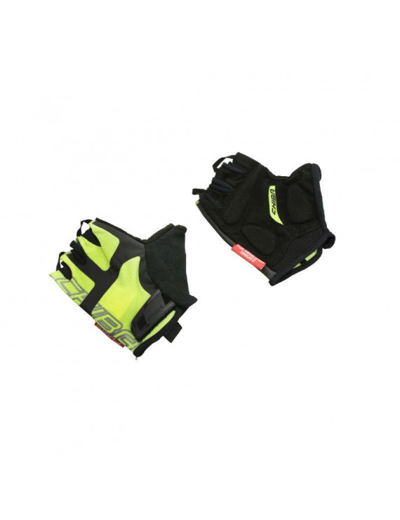 GANTS VELO COURT CHIBA PRO RIDER JAUNE FLUO   S  (PAIRE SUR CARTE) - QUALITE ALLEMANDE -