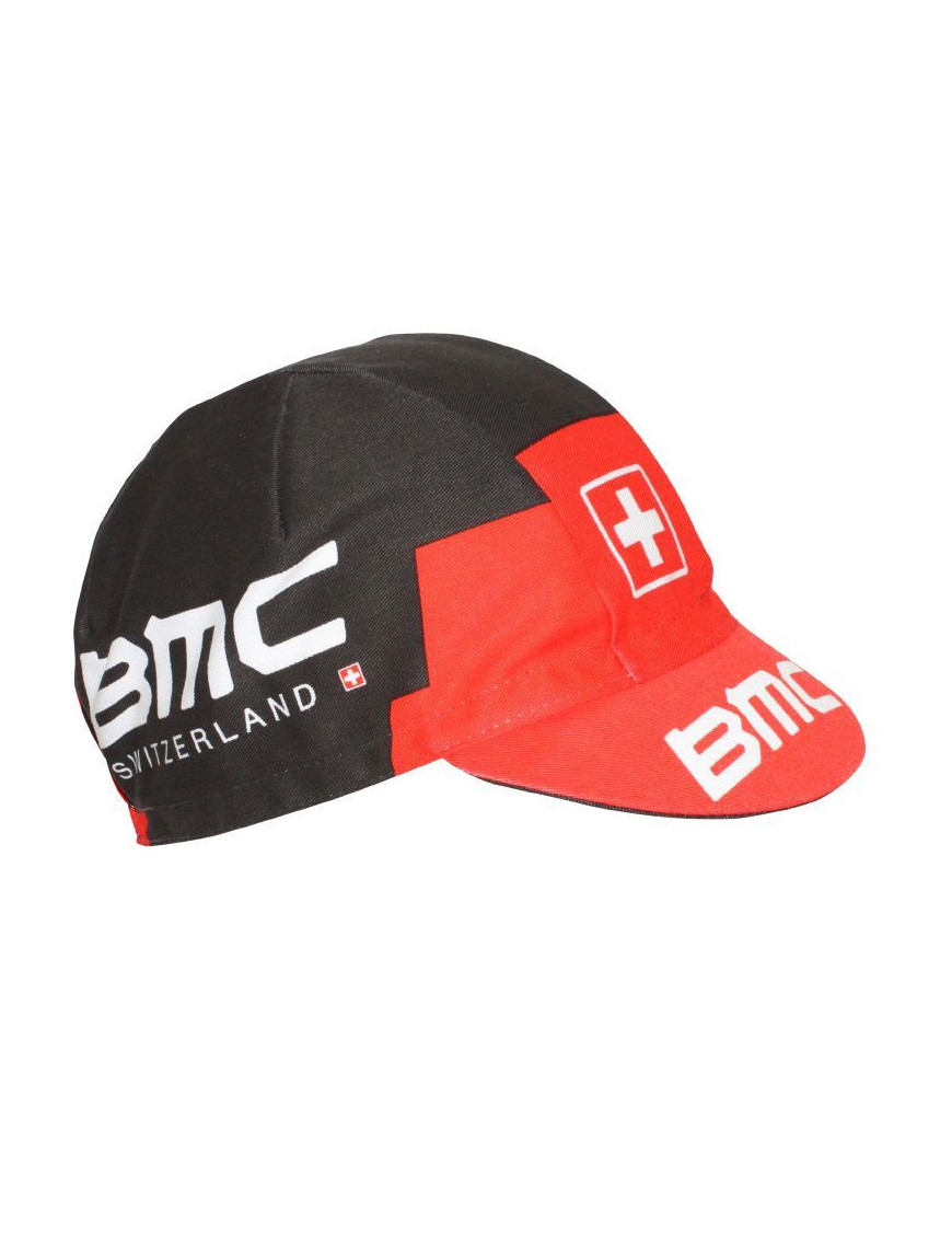 CASQUETTE VELO EQUIPE PRO BMC NOIR-ROUGE