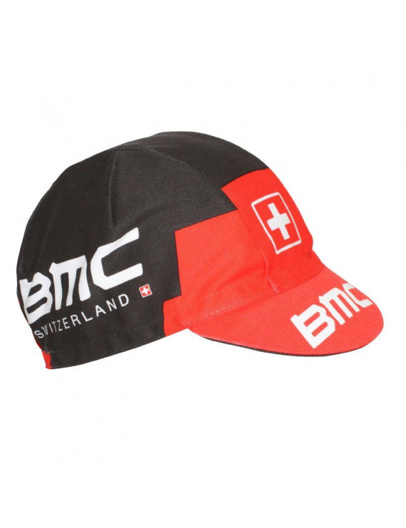 CASQUETTE VELO EQUIPE PRO BMC NOIR-ROUGE