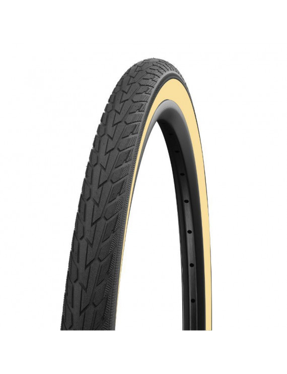 PNEU CITY 27 X 1 1-4 SCHWALBE HS484 ROAD CRUISER NOIR-BEIGE TR (32-630)