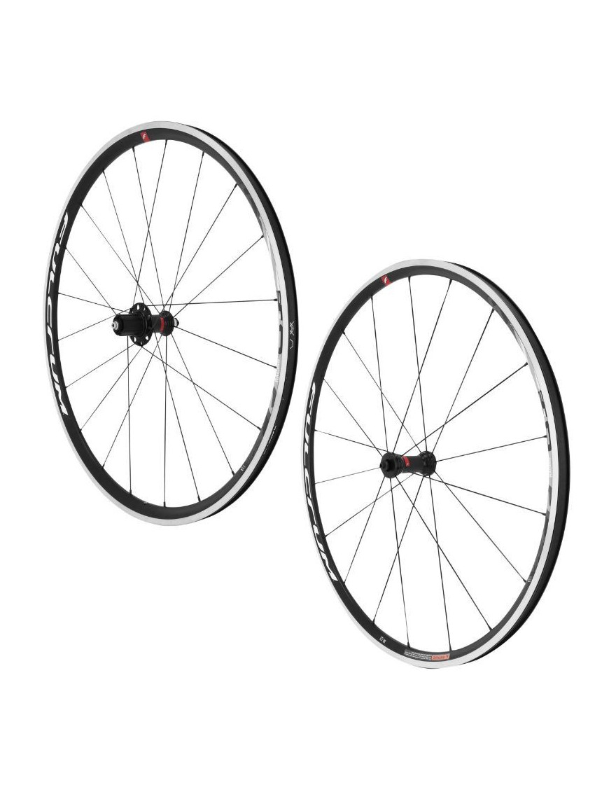 ROUES ROUTE 700 FULCRUM RACING 600 NOIR CASSETTE SHIMANO 11-10V. (PAIRE)