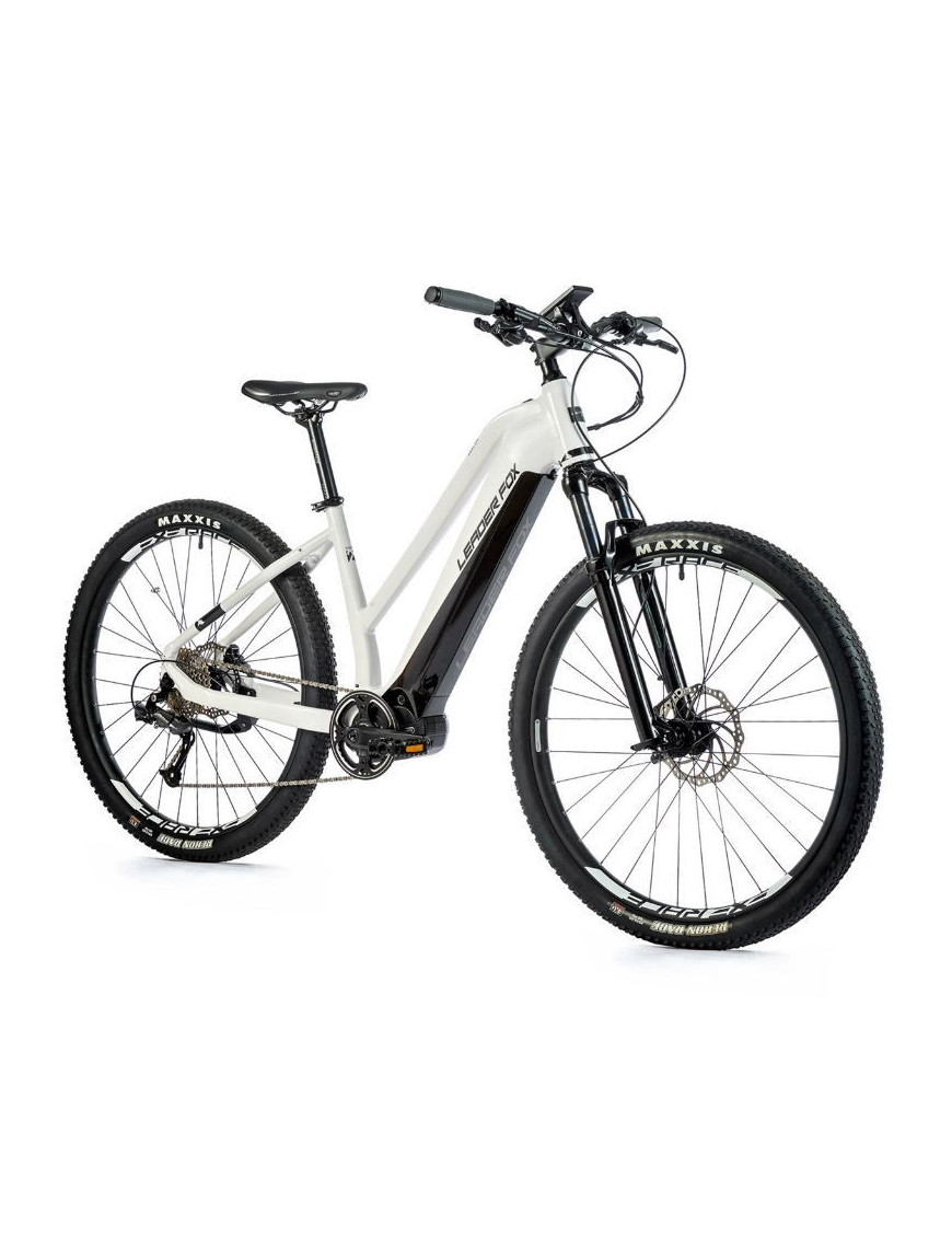 VELO ELECTRIQUE-VAE VTT 29 LEADER FOX AWALON 2023 FEMME BLANC 9V MOTEUR CENTRAL BAFANG M420 36V 80Nm BATTERIE 20Ah (20'' - H52c