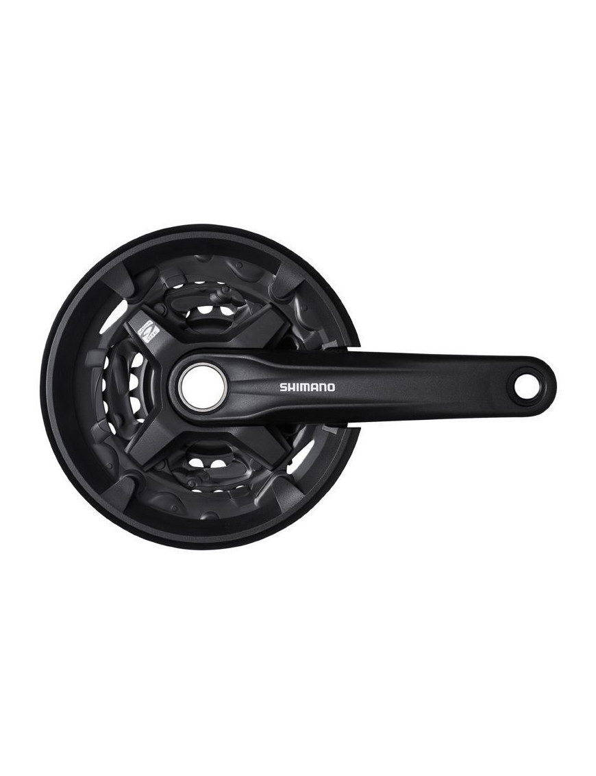 PEDALIER VTT SHIMANO  9V. MT210 175mm 40-30-22  INTEGRE AVEC PARE CHAINE