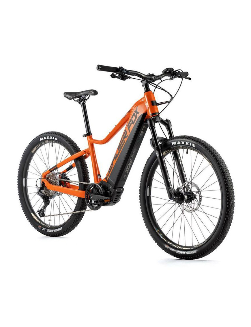 "VELO ELECTRIQUE-VAE VTT 27,5 LEADER FOX ORTON 2022 HOMME ORANGE 11V MOTEUR CENTRAL PANASONIC GX ULTIMATE 36V 90Nm BATTERIE 20A