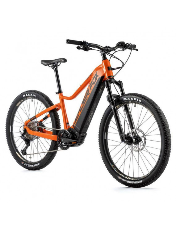 "VELO ELECTRIQUE-VAE VTT 27,5 LEADER FOX ORTON 2022 HOMME ORANGE 11V MOTEUR CENTRAL PANASONIC GX ULTIMATE 36V 90Nm BATTERIE 20A