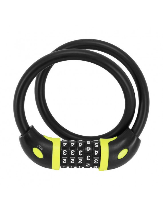 ANTIVOL VELO CABLE A COMBINAISON AUVRAY DIAM 12 mm L 65 cm NOIR MAT