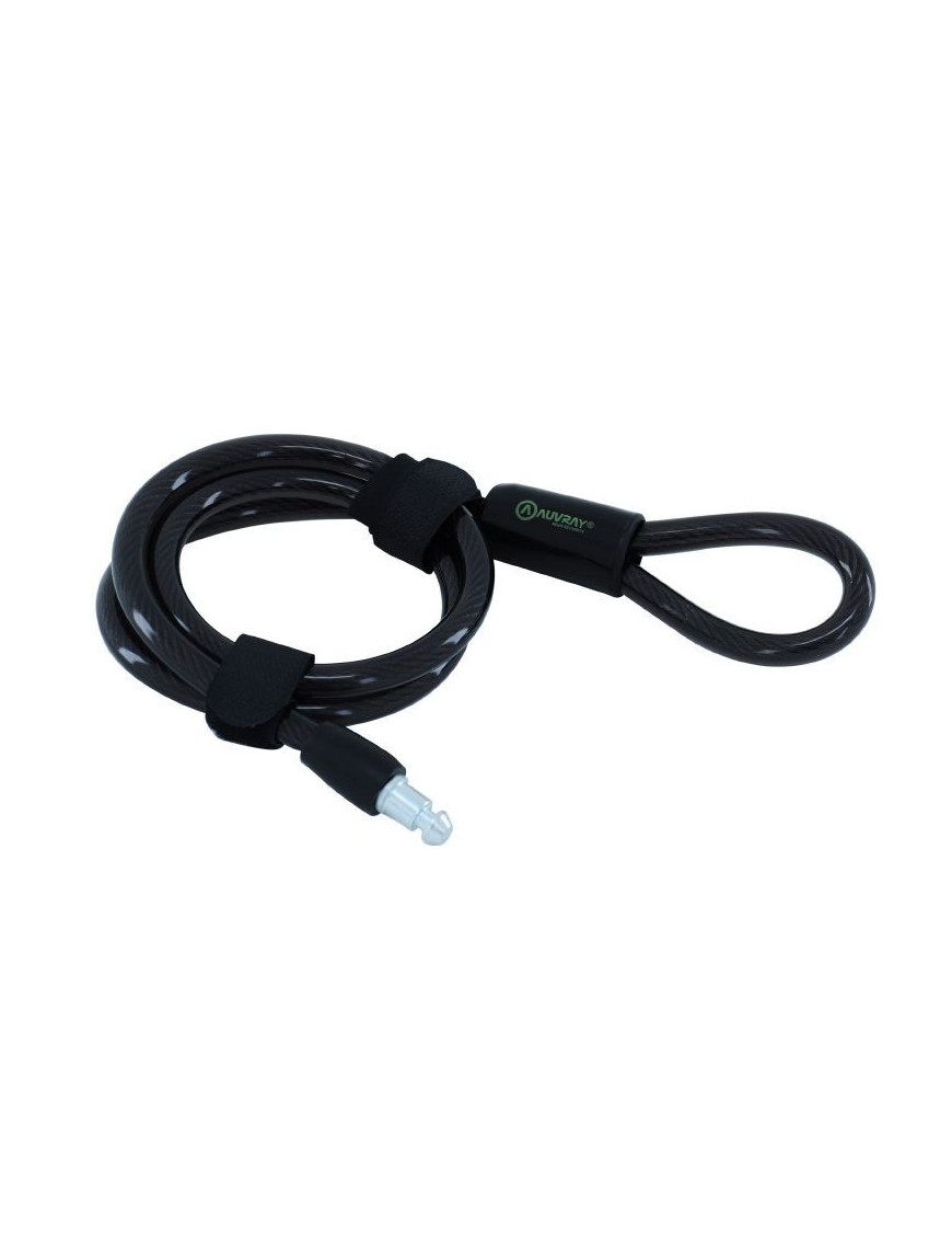 ANTIVOL VELO CABLE A BOUCLE AUVRAY PLUG POUR FER A CHEVAL 1 DIAM 10mm (COMPATIBLE AVEC FER A CHEVAL REF 168946)