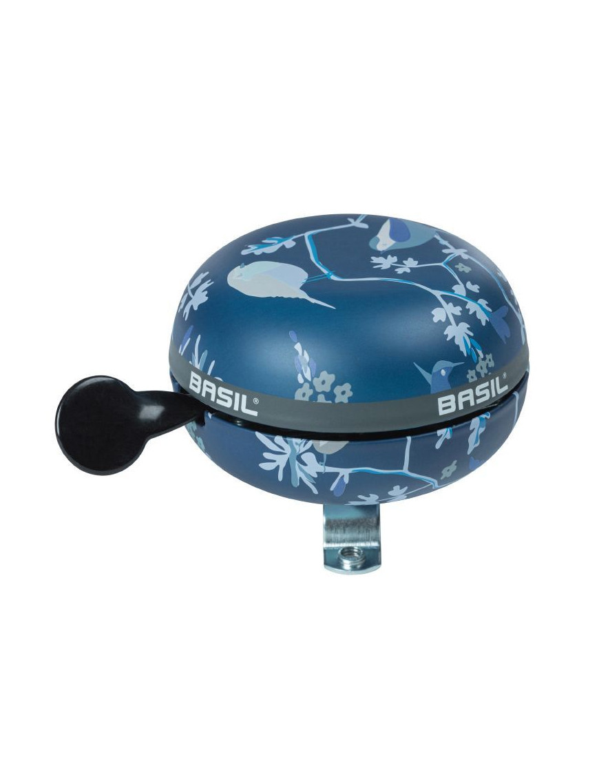 SONNETTE TIMBRE BASIL WANDERLUST BLEU INDIGO DIAM 80mm (VENDU A L'UNITE) FIXATION 22,2-25,4mm