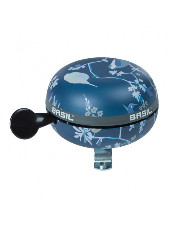 SONNETTE TIMBRE BASIL WANDERLUST BLEU INDIGO DIAM 80mm (VENDU A L'UNITE) FIXATION 22,2-25,4mm