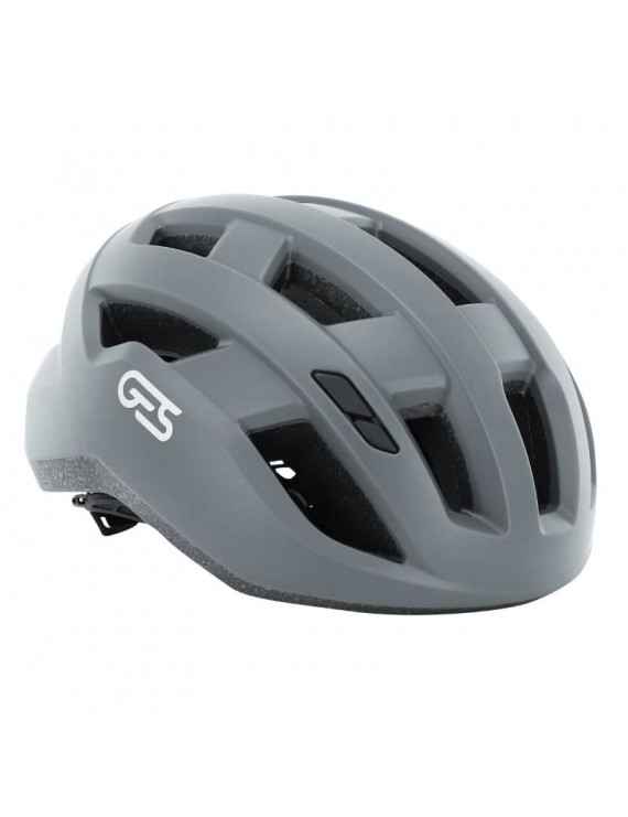 CASQUE VELO ADULTE GES ROUTE-GRAVEL X-WAY GRIS METAL IN-MOLD TAILLE 54-58 FIT-SYSTEM (VENDU EN BOITE)