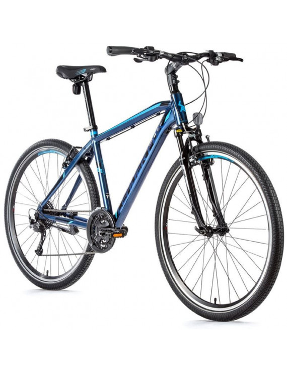 VELO MUSCULAIRE VTC 28 LEADER FOX TOSCANA 2021 HOMME BLEU TIGRE 9V CADRE 20 POUCES (TAILLE ADULTE 183 à 188 cm)