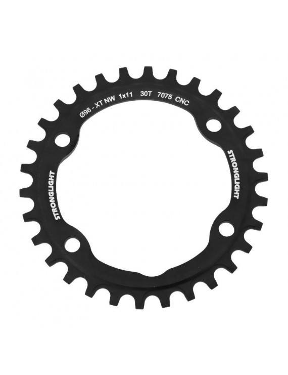 PLATEAU VTT 4BRA D.96 POUR SHIMANO XT M8000-SLX M7000 MONO STRONGLIGHT 30DTS 11V. NOIR NON FILETE