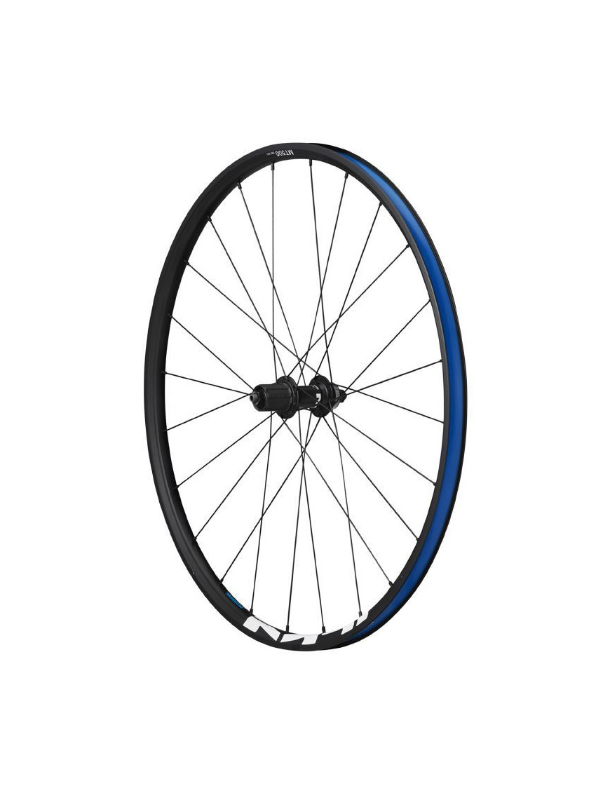 "ROUE VTT 29"" SHIMANO MT500 BOOST DISC CENTERLOCK ARRIERE 9-10-11V. NOIR PNEU AXE TRAVERSANT 12-148 - LARGEUR JANTE EXTERIEUR 