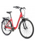 VELO MUSCULAIRE CITY BIKE 28 LEADER FOX REGION 2021 MIXTE ROUGE DUCATI 7V CADRE ALU 19 POUCES (TAILLE ADULTE 175 à 183 cm)