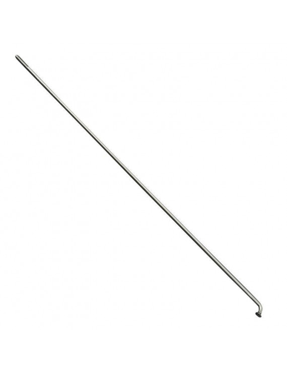 RAYON LEADER FOX INOX ARGENT TETE COUDEE LG 232 DIAM 2.3mm (VENDU A L'UNITE)