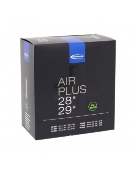 CHAMBRE A AIR VELO 29 x 1.75-2.40 et 700 x 40-60 SCHWALBE AIR PLUS RENFORCE VALVE ALU STANDARD (AV19AP)