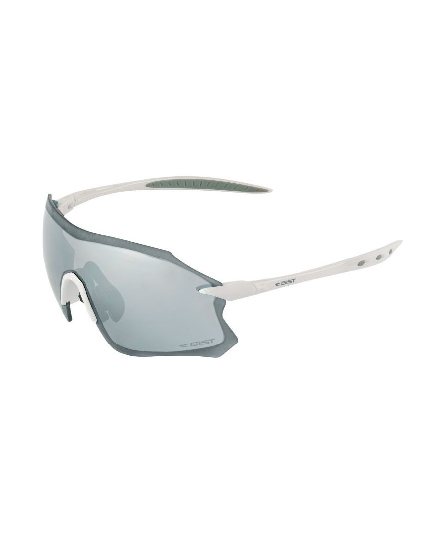 LUNETTES VELO ADULTE GIST PACK MONTURE BLANC - PROTECTION 100% UV - UVA - UVB) ULTRA LEGERE