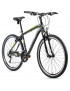 VELO MUSCULAIRE VTC 28 LEADER FOX DAFT 2021 HOMME NOIR MAT-VERT 8V CADRE 17,5 POUCES (TAILLE ADULTE 165 à 173 cm)