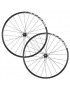 ROUES ROUTE 700 MAVIC AKSIUM DISC CENTERLOCK AXE 12x142 ET 12x100 NOIR 11-10V. SHIMANO (AVANT + ARRIERE)