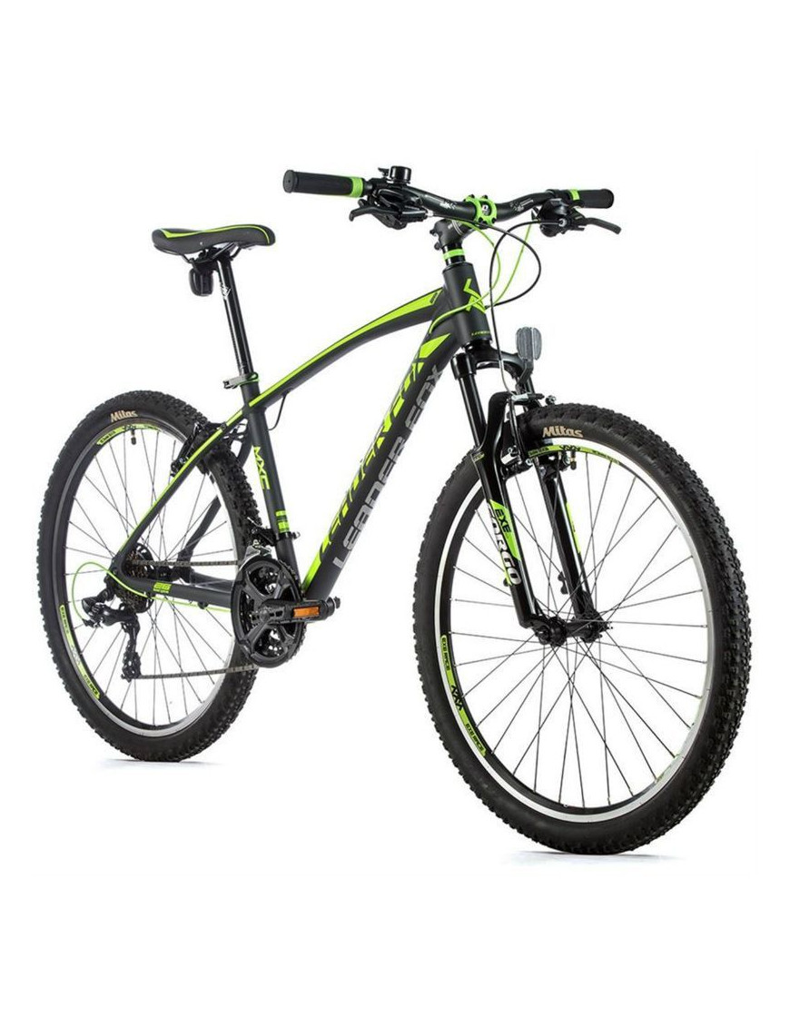 VELO MUSCULAIRE VTT 26 LEADER FOX MXC 2022 HOMME GRIS MAT-VERT 7V CADRE 18 POUCES (TAILLE ADULTE 170 à 178 cm)