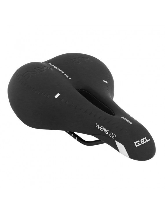 SELLE CITY P2R GEL FEMME TREKKING ATHLETIC NOIR 255x155mm