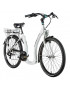 VELO ELECTRIQUE-VAE CITY 26 LEADER FOX HOLAND 2021 MIXTE BLANC MAT 7V MOTEUR ROUE AR BAFANG 36V 45Nm BATTERIE 16Ah (17'' - H44