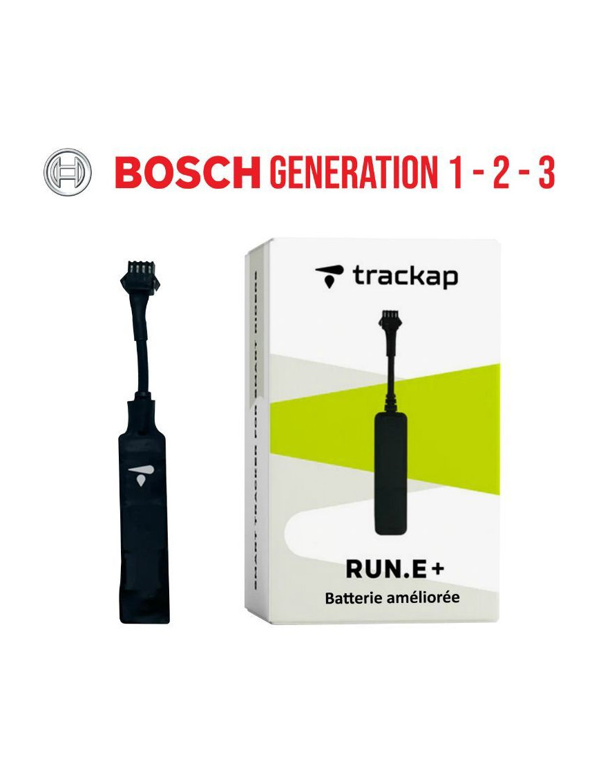 TRACKER - TRACEUR - DISPOSITIF DE SECURITE TRACKAP GPS RUN E+ COMPATIBLE BOSCH GENRATION 1-2-3 avec 1 an abonnement base