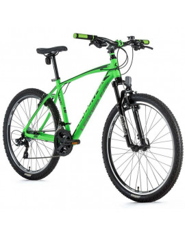 VELO MUSCULAIRE VTT 26 LEADER FOX MXC 2022 HOMME VERT FLUO 7V CADRE 18 POUCES (TAILLE ADULTE 170 à 178 cm)
