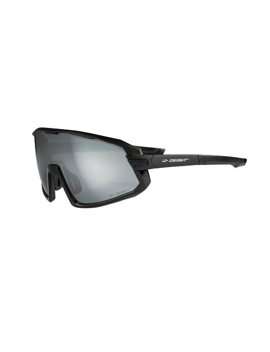 LUNETTES VELO ADULTE GIST NEXT MONTURE NOIR (3 VERRES INTERCHANGEABLES - PROTECTION 100% UV - UVA - UVB) VISION OPTIMALE, ULTRA