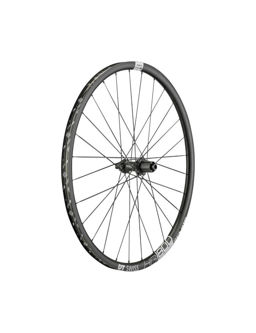 ROUE ROUTE 700 DT SWISS H1800 VAE SPLINE DISC CENTERLOCK AXE 12-142mm ARRIERE CASSETTE SHIMANO-SRAM 11-10V. NOIR PNEU 28-32mm (