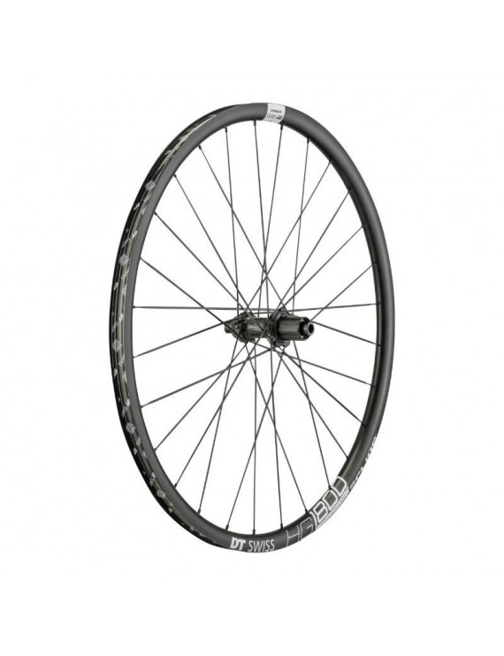 ROUE ROUTE 700 DT SWISS H1800 VAE SPLINE DISC CENTERLOCK AXE 12-142mm ARRIERE CASSETTE SHIMANO-SRAM 11-10V. NOIR PNEU 28-32mm (