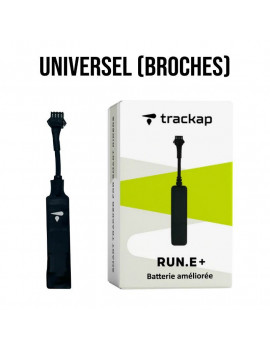 TRACKER - TRACEUR - DISPOSITIF DE SECURITE TRACKAP GPS RUN E+ UNIVERSEL (BROCHES) avec 1 an abonnement base
