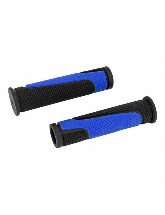 POIGNEE VTT NEWTON RUBBER NOIR-BLEU L125mm (PAIRE)