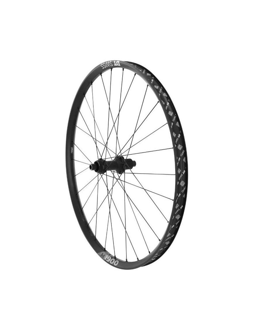 "ROUE VTT 27.5"" DT SWISS M1900 BOOST DISC CENTERLOCK ARRIERE NOIR SHIMANO MICROSPLINE 12V. (TUBELESS ET TUBETYPE)  AXE 12-148 