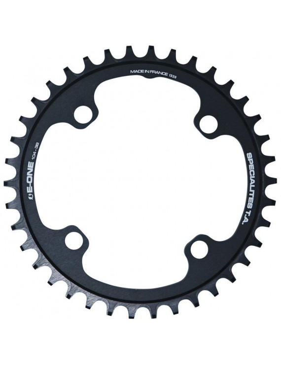 PLATEAU VAE-E-BIKE 4BRA D.104 POUR BOSCH - BROSE - YAMAHA - GIANT - SHIMANO E-STEPS TA E-ONE 38DTS MONO NOIR ALU 7075