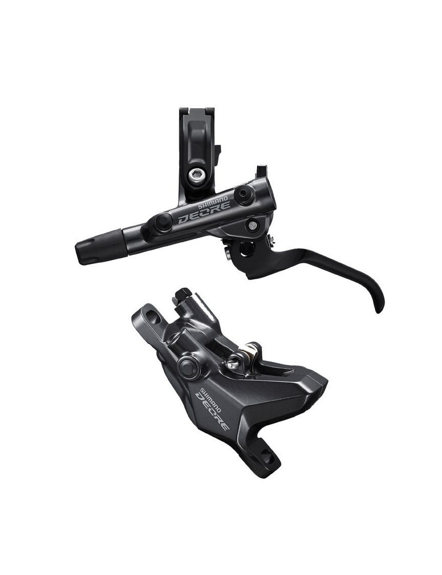 FREIN A DISQUE VTT HYDRAULIQUE SHIMANO DEORE M6100 AVANT NOIR DURITE SYSTEME DOUBLE PISTON 1000MM (SANS DISQUE)