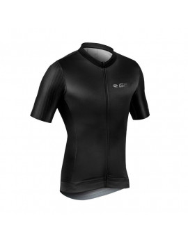 MAILLOT GIST HOMME MANCHES COURTES DIAMOND ZIP TOTAL NOIR  L     -5341 (OFFRE SPECIALE)