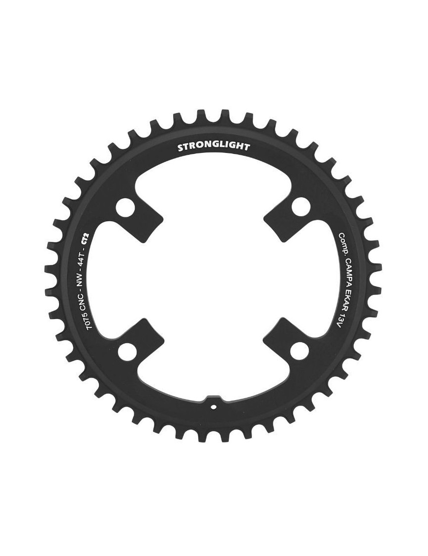 PLATEAU GRAVEL 4BRA D.123 POUR CAMPAGNOLO EKAR STRONGLIGHT CT2 44DTS MONO NOIR 13V.