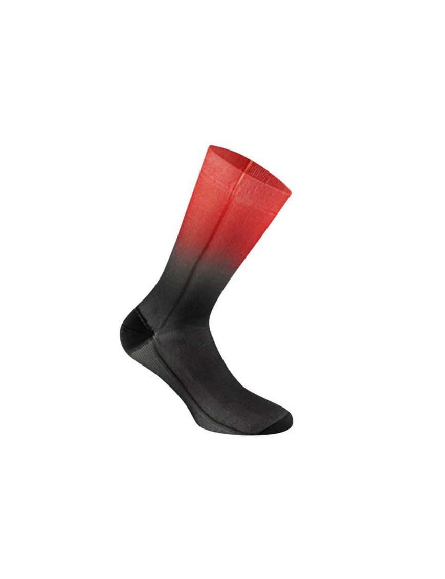 CHAUSSETTES-SOCQUETTES ETE GIST NOIR DIAMOND DEGRADE ROUGE 38-42 ANTIBACTERIEN  (PAIRE)  -5863