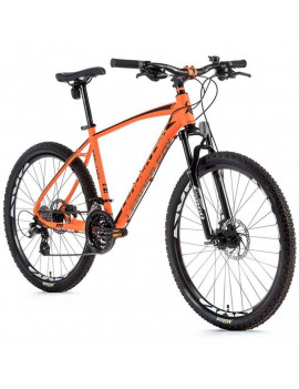 VELO MUSCULAIRE VTT 26 LEADER FOX FACTOR 2022 ORANGE FLUO 7 V CADRE ALU 18 POUCES (TAILLE ADULTE 170 à 178 cm)