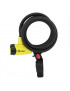 ANTIVOL VELO SPIRAL A CLE AUVRAY DIAM 10 mm L 1.50 M NOIR MAT (AVEC SUPPORT)